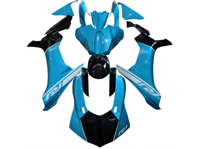 15-19 Himmelblau & Schwarz Yamaha R1 Motorrad Verkleidungen