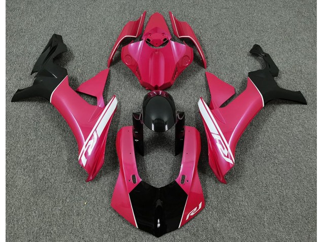 15-19 Hot Pink & Schwarz Yamaha R1 Motorrad Verkleidungen