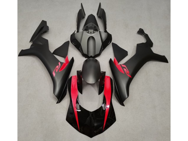 15-19 Matt Schwarz & Perlrot Yamaha R1 Motorrad Verkleidungen