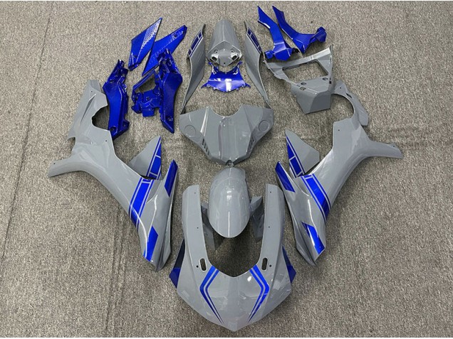 15-19 Nardo Grau & Blaue Akzente Yamaha R1 Motorrad Verkleidungen
