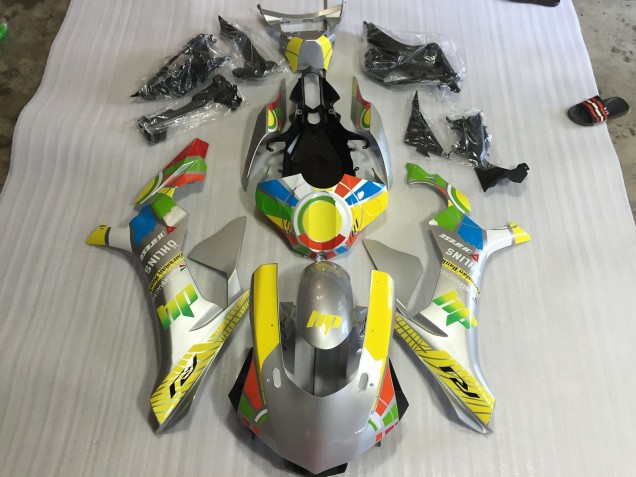 15-19 Silber Yamaha R1 Motorrad Verkleidungen