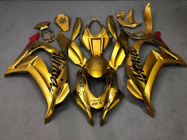 16-19 Gold Kawasaki ZX10R Motorrad Verkleidungen