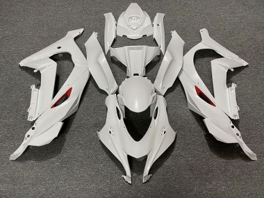 16-19 Perlweiß Rot Rand Kawasaki ZX10R Motorrad Verkleidungen
