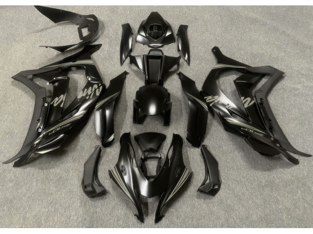 16-19 Satinschwarz & Grau Kawasaki ZX10R Motorrad Verkleidungen 16-19 Satinschwarz & Grau Kawasaki ZX10R Motorrad Verkleidungen