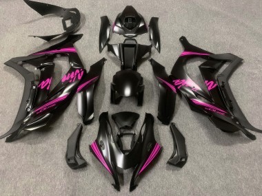 16-19 Satinschwarz & Rosa Kawasaki ZX10R Motorrad Verkleidungen