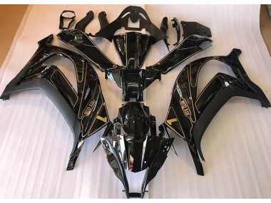 16-19 Schwarz & Gold Kawasaki ZX10R Motorrad Verkleidungen