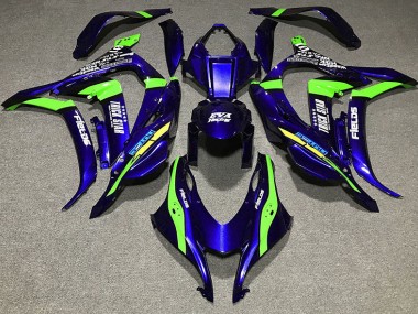 16-19 Tiefes Blau Trickstar Kawasaki ZX10R Motorrad Verkleidungen