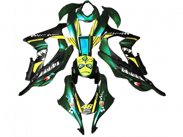 16-19 Waldgrüner Hai Kawasaki ZX10R Motorrad Verkleidungen 16-19 Waldgrüner Hai Kawasaki ZX10R Motorrad Verkleidungen
