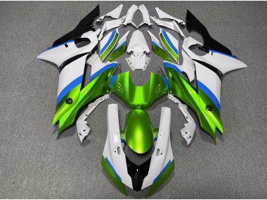 17-21 Glänzend Grün & Hellblau Yamaha R6 Motorrad Verkleidungen