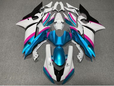 17-21 Hellblau & Rosa Yamaha R6 Motorrad Verkleidungen