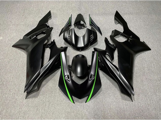17-21 Matt Schwarze & Grüne Akzente Yamaha R6 Motorrad Verkleidungen 17-21 Matt Schwarze & Grüne Akzente Yamaha R6 Motorrad Verkleidungen