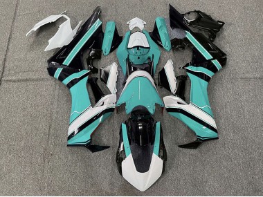 17-23 Glänzend Cyan Weiß & Schwarz Honda CBR1000RR Motorrad Verkleidungen