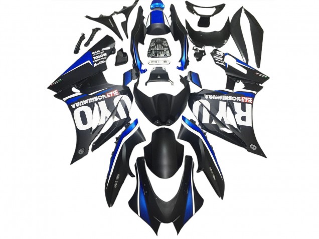 17-23 Matt Schwarz & Blau Suzuki GSXR 1000 Motorrad Verkleidungen