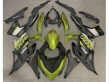 18-23 Flüssiges Gelb & Grau Kawasaki Ninja 400 Motorrad Verkleidungen