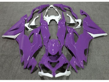 19-23 Glanz Lila & Weiß Kawasaki ZX6R Motorrad Verkleidungen
