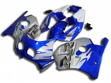 90-98 Blausilber & Weiß Honda CBR250RR Motorrad Verkleidungen