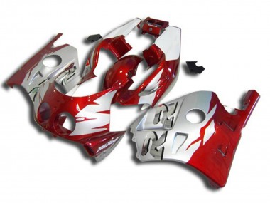90-98 Silber Rot & Weiß Honda CBR250RR Motorrad Verkleidungen