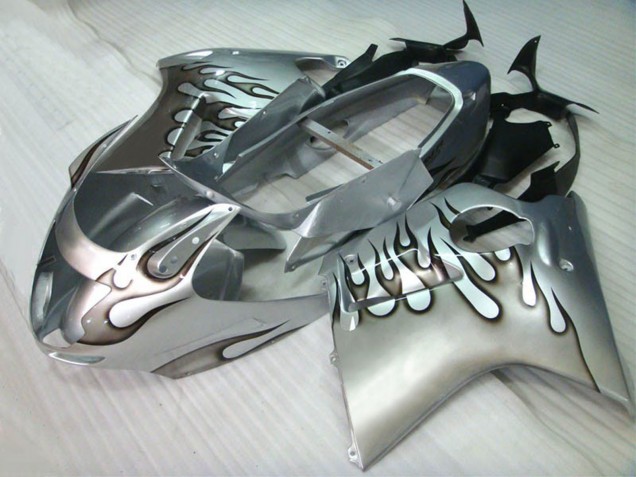 96-07 Silber Flamme Honda CBR1100XX Motorrad Verkleidungen 96-07 Silber Flamme Honda CBR1100XX Motorrad Verkleidungen