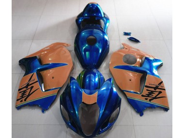 97-07 Glänzend Blau & Braun Suzuki GSXR 1300 Motorrad Verkleidungen