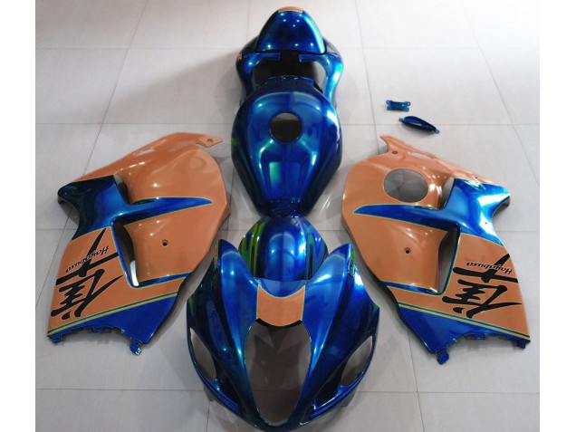 97-07 Glänzend Blau & Braun Suzuki GSXR 1300 Motorrad Verkleidungen 97-07 Glänzend Blau & Braun Suzuki GSXR 1300 Motorrad Verkleidungen