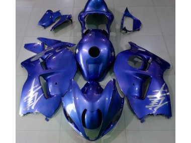 97-07 Glänzend Blau & Silber Logo Suzuki GSXR 1300 Motorrad Verkleidungen