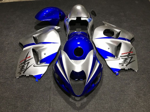 97-07 Glänzend Blau & Silber Suzuki GSXR 1300 Motorrad Verkleidungen 97-07 Glänzend Blau & Silber Suzuki GSXR 1300 Motorrad Verkleidungen