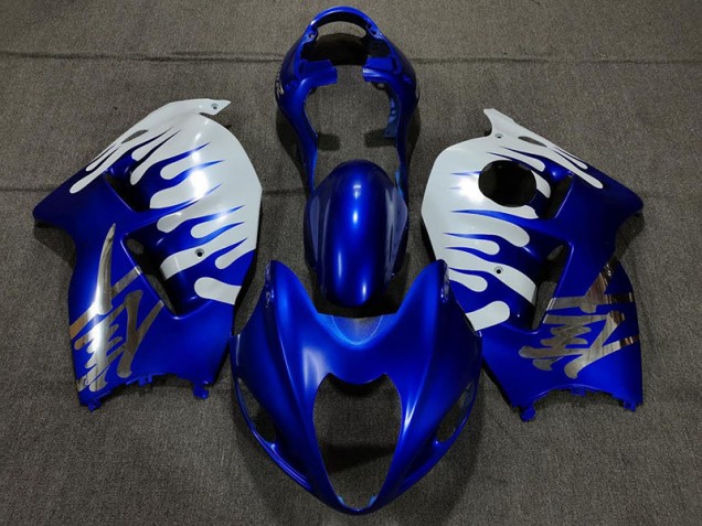 97-07 Glänzend Blau & Weiß Suzuki GSXR 1300 Motorrad Verkleidungen 97-07 Glänzend Blau & Weiß Suzuki GSXR 1300 Motorrad Verkleidungen