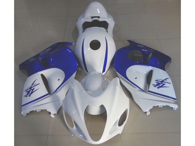 97-07 Glänzend Weiß & Tiefblau Suzuki GSXR 1300 Motorrad Verkleidungen 97-07 Glänzend Weiß & Tiefblau Suzuki GSXR 1300 Motorrad Verkleidungen