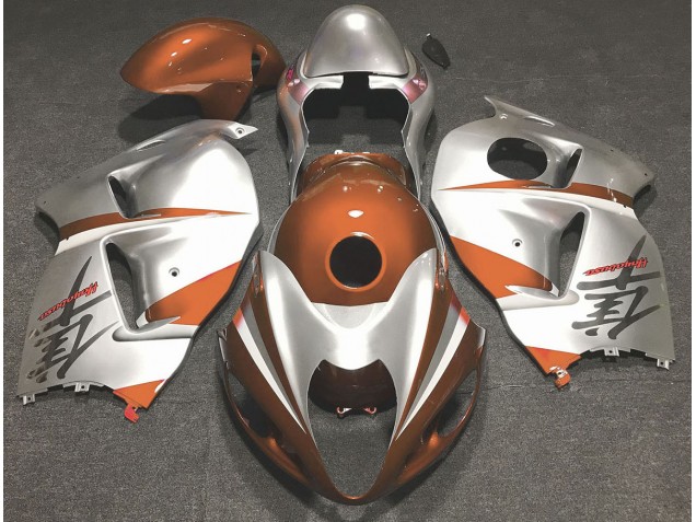 97-07 Glanzorange & Silber Suzuki GSXR 1300 Motorrad Verkleidungen