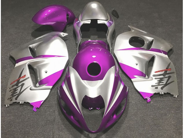 97-07 Glanzrosa & Silber Suzuki GSXR 1300 Motorrad Verkleidungen