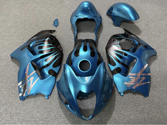 97-07 Himmelblau & Schwarz Suzuki GSXR 1300 Motorrad Verkleidungen 97-07 Himmelblau & Schwarz Suzuki GSXR 1300 Motorrad Verkleidungen