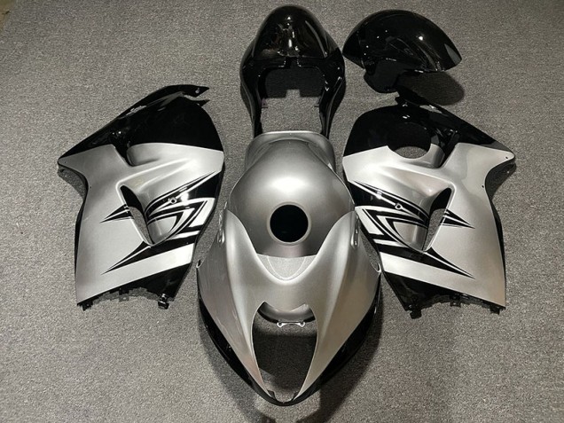 97-07 Silber & Schwarz Suzuki GSXR 1300 Motorrad Verkleidungen 97-07 Silber & Schwarz Suzuki GSXR 1300 Motorrad Verkleidungen