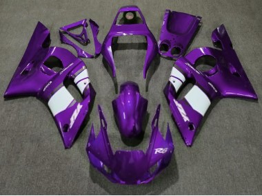 98-02 Dunkelviolett & Weiß Yamaha R6 Motorrad Verkleidungen