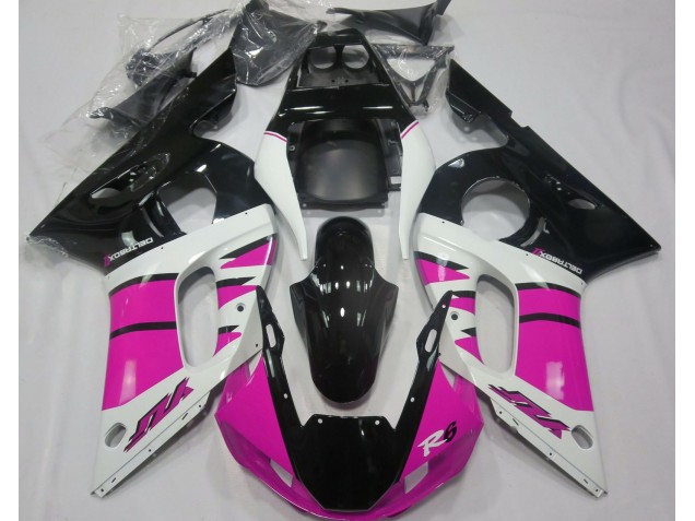 98-02 Glanzrosa & Schwarz Yamaha R6 Motorrad Verkleidungen 98-02 Glanzrosa & Schwarz Yamaha R6 Motorrad Verkleidungen