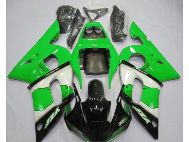 98-02 Grün Weiß & Schwarz Yamaha R6 Motorrad Verkleidungen