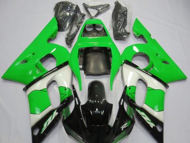 98-02 Grün Weiß & Schwarz Yamaha R6 Motorrad Verkleidungen