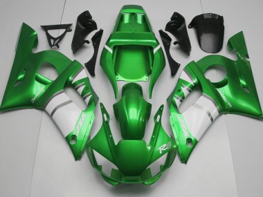 98-02 Grün-Weiß Yamaha R6 Motorrad Verkleidungen