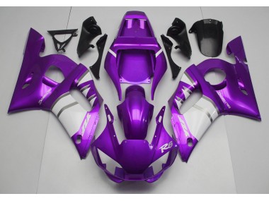 98-02 Lila-Weiß Yamaha R6 Motorrad Verkleidungen