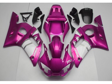 98-02 Rosa & Weiß Yamaha R6 Motorrad Verkleidungen
