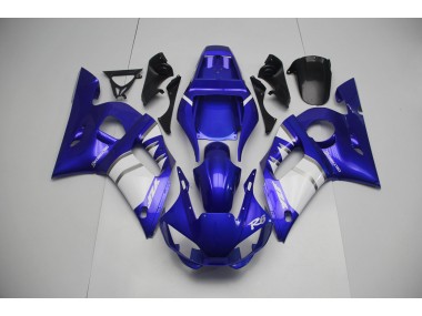 98-02 Silber Weiß & Blau Yamaha R6 Motorrad Verkleidungen