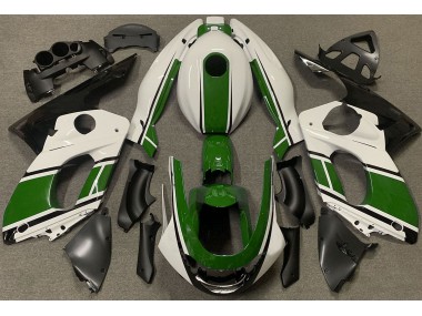 98-07 Glänzend Weiß & Dunkelgrün Yamaha YZF600 Motorrad Verkleidungen