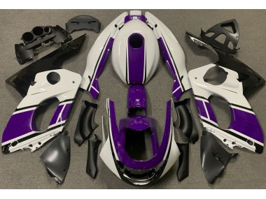 98-07 Glänzend Weiß & Dunkelviolett Yamaha YZF600 Motorrad Verkleidungen