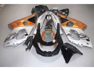 98-07 Orange Glänzend Silber & Schwarz Yamaha YZF600 Motorrad Verkleidungen