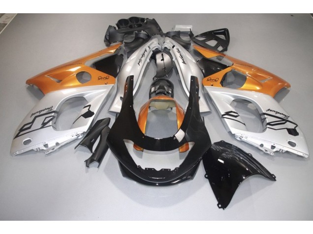 98-07 Orange Glänzend Silber & Schwarz Yamaha YZF600 Motorrad Verkleidungen