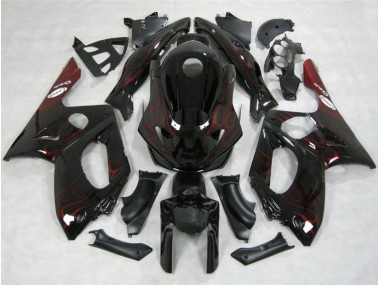 98-07 Rot Flamme Yamaha YZF600 Motorrad Verkleidungen