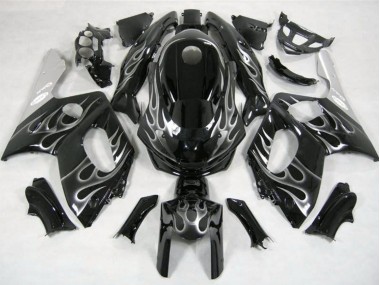 98-07 Schwarz & Silber Flamme Yamaha YZF600 Motorrad Verkleidungen