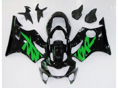 99-00 Schwarz Glänzend & Grün Honda CBR600 F4 Motorrad Verkleidungen