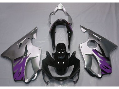 99-00 Silber Glänzend & Lila Honda CBR600 F4 Motorrad Verkleidungen