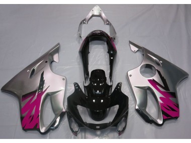 99-00 Silber Glänzend & Rosa Honda CBR600 F4 Motorrad Verkleidungen
